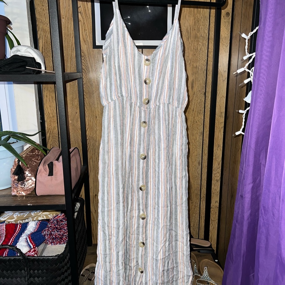 Size medium midi button up sundress
